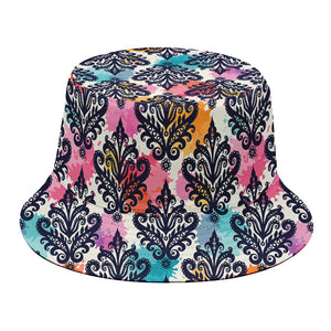 Colorful Damask Pattern Print Bucket Hat