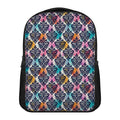 Colorful Damask Pattern Print Casual Backpack