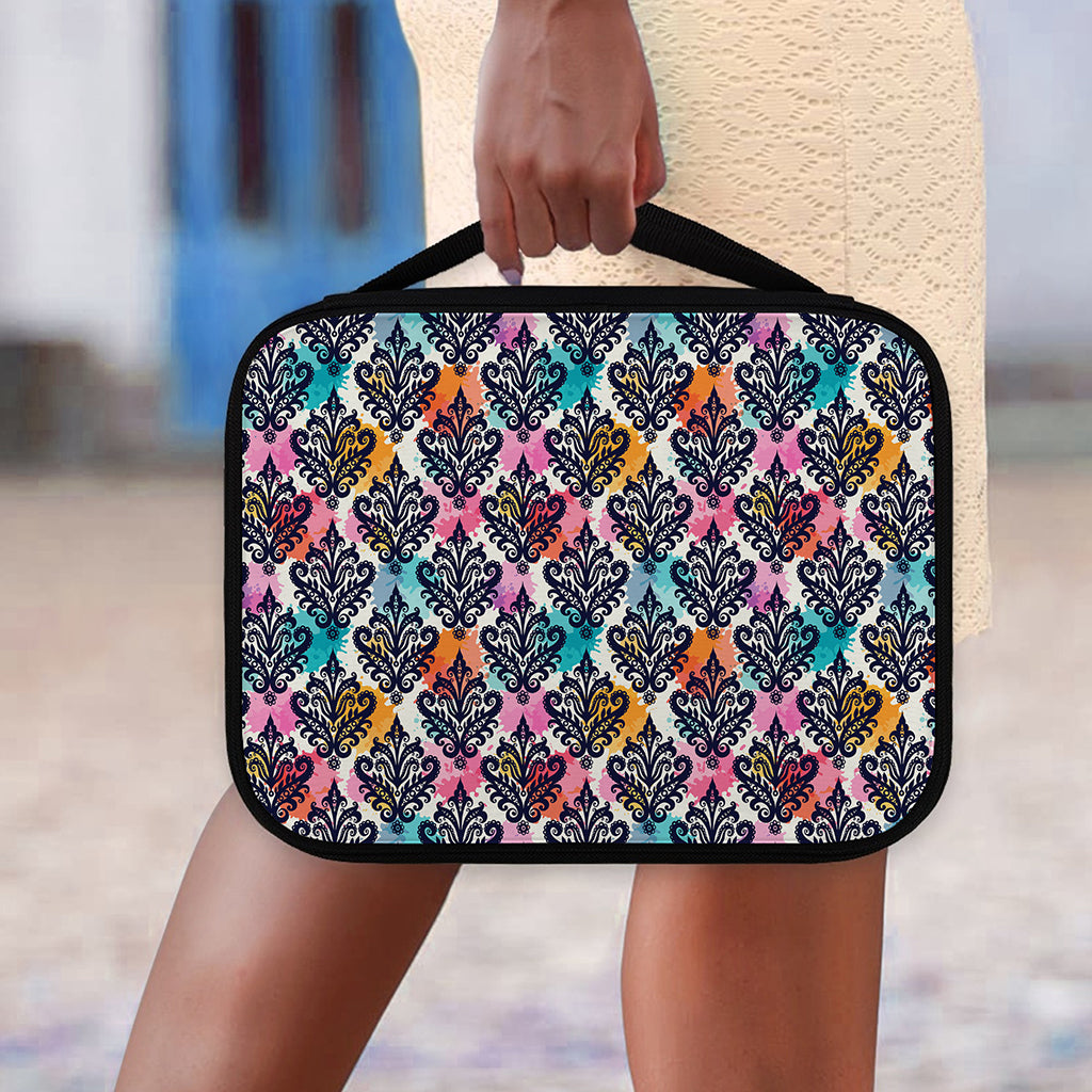 Colorful Damask Pattern Print Classic Bible Case