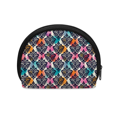 Colorful Damask Pattern Print Coin Purse