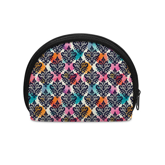 Colorful Damask Pattern Print Coin Purse