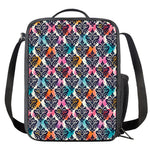 Colorful Damask Pattern Print Crossbody Lunch Bag