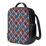 Colorful Damask Pattern Print Crossbody Lunch Bag