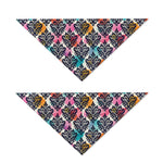 Colorful Damask Pattern Print Dog Bandana