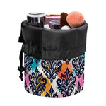 Colorful Damask Pattern Print Drawstring Makeup Bag