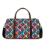 Colorful Damask Pattern Print Duffle Bag