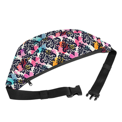 Colorful Damask Pattern Print Fanny Pack