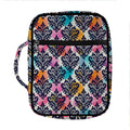 Colorful Damask Pattern Print Front Pocket Bible Bag