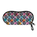 Colorful Damask Pattern Print Glasses Case