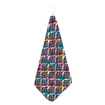 Colorful Damask Pattern Print Hand Towel