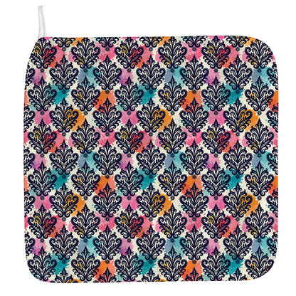 Colorful Damask Pattern Print Hand Towel