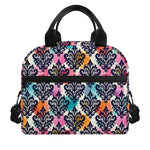 Colorful Damask Pattern Print Insulated Lunch Bag