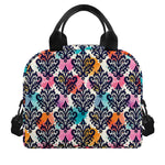 Colorful Damask Pattern Print Insulated Lunch Bag