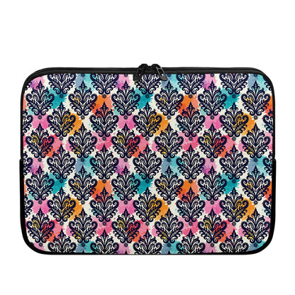 Colorful Damask Pattern Print Laptop Sleeve