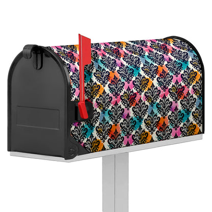 Colorful Damask Pattern Print Mailbox Cover