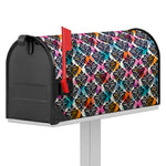 Colorful Damask Pattern Print Mailbox Cover