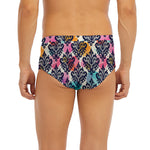 Colorful Damask Pattern Print Men's Briefs