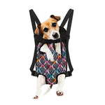 Colorful Damask Pattern Print Pet Carrier Backpack