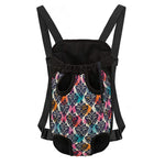 Colorful Damask Pattern Print Pet Carrier Backpack