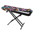 Colorful Damask Pattern Print Piano Keyboard Cover