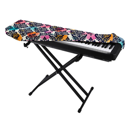 Colorful Damask Pattern Print Piano Keyboard Cover