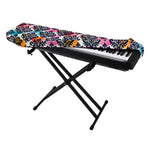 Colorful Damask Pattern Print Piano Keyboard Cover