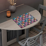 Colorful Damask Pattern Print Placemat