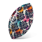 Colorful Damask Pattern Print Rugby Ball