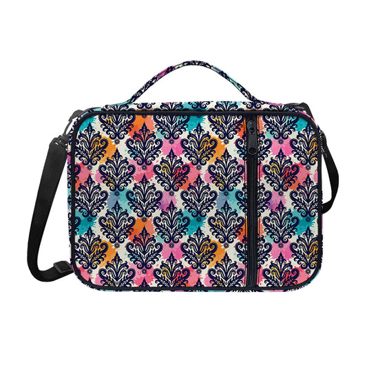 Colorful Damask Pattern Print Shoulder Strap Bible Bag