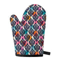 Colorful Damask Pattern Print Single Oven Mitt