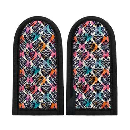 Colorful Damask Pattern Print Skillet Handle Cover