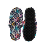 Colorful Damask Pattern Print Slippers