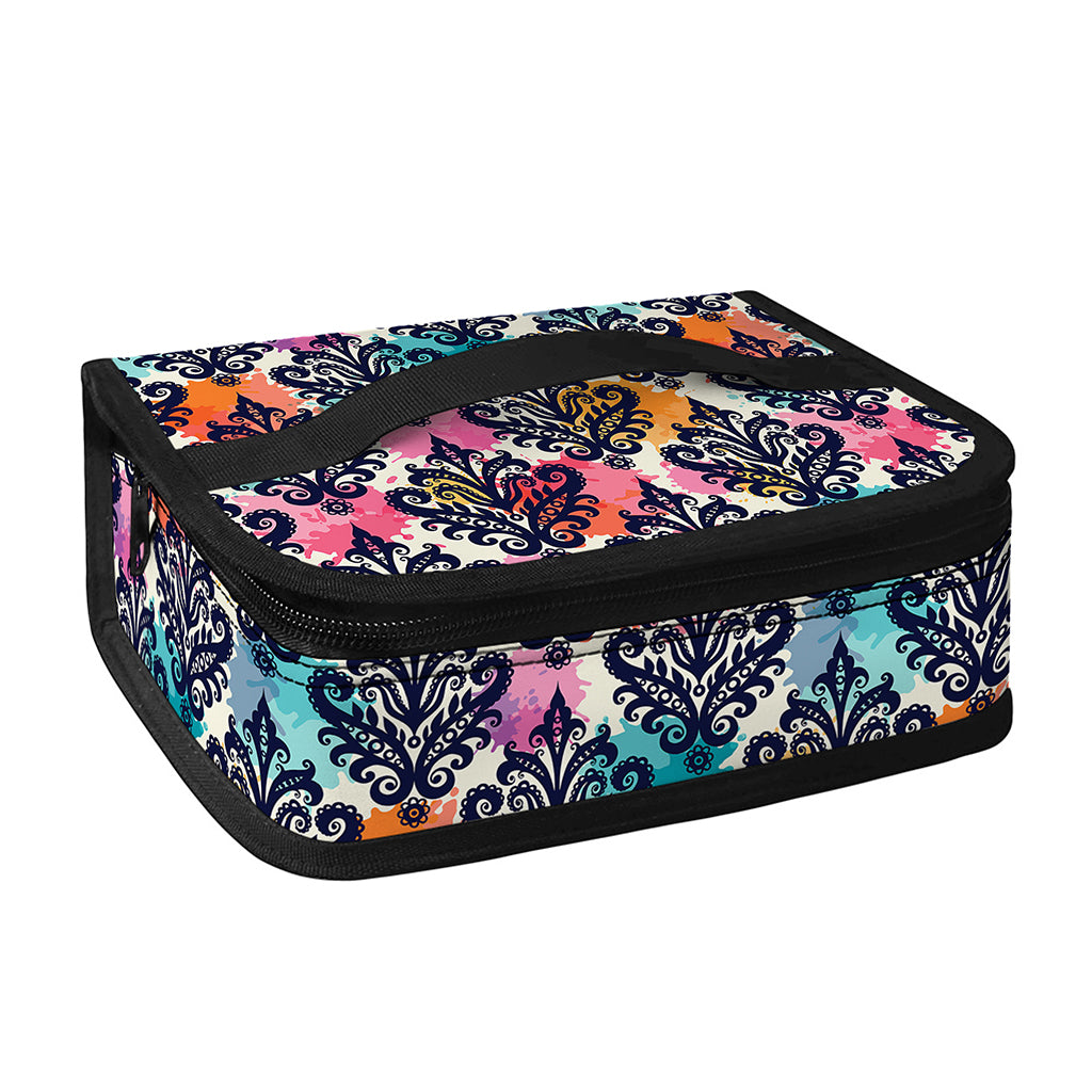 Colorful Damask Pattern Print Small Lunch Bag