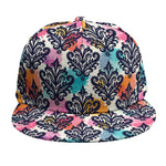 Colorful Damask Pattern Print Snapback Cap