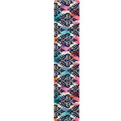 Colorful Damask Pattern Print Table Runner