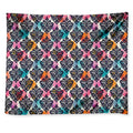 Colorful Damask Pattern Print Tapestry