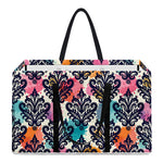 Colorful Damask Pattern Print Utility Tote Bag