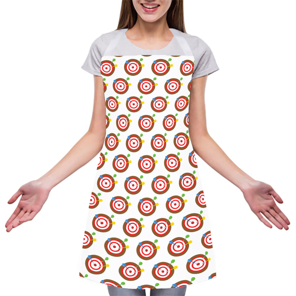 Colorful Darts And Dartboard Print Adjustable Apron