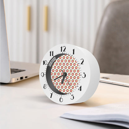 Colorful Darts And Dartboard Print Alarm Clock