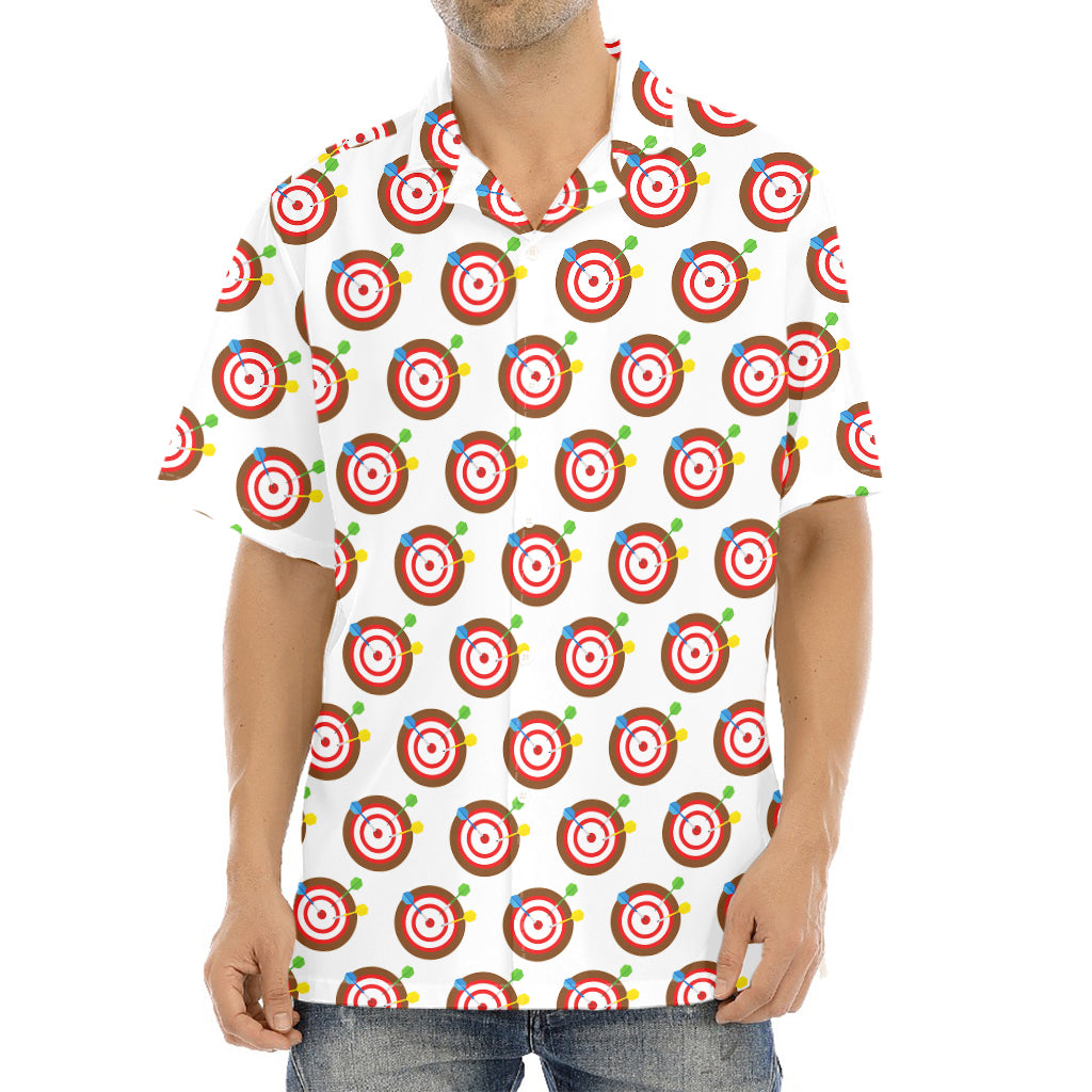 Colorful Darts And Dartboard Print Aloha Shirt