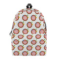 Colorful Darts And Dartboard Print School Backpack