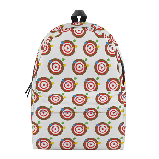 Colorful Darts And Dartboard Print Backpack