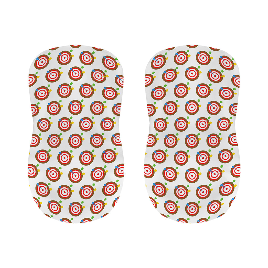 Colorful Darts And Dartboard Print Bar Stool Covers