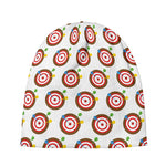 Colorful Darts And Dartboard Print Beanie