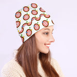 Colorful Darts And Dartboard Print Beanie