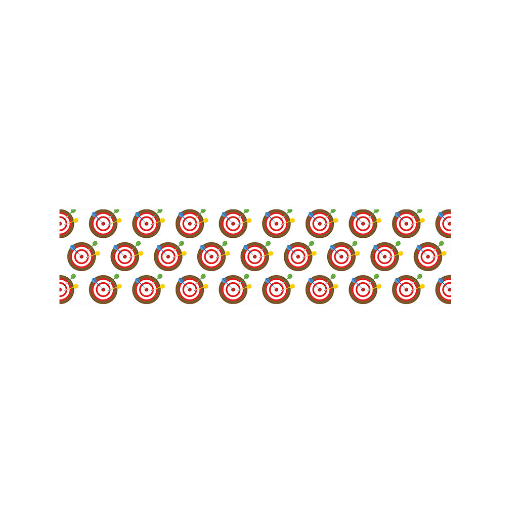 Colorful Darts And Dartboard Print Bed Runner