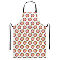 Colorful Darts And Dartboard Print Bib Apron With Pocket