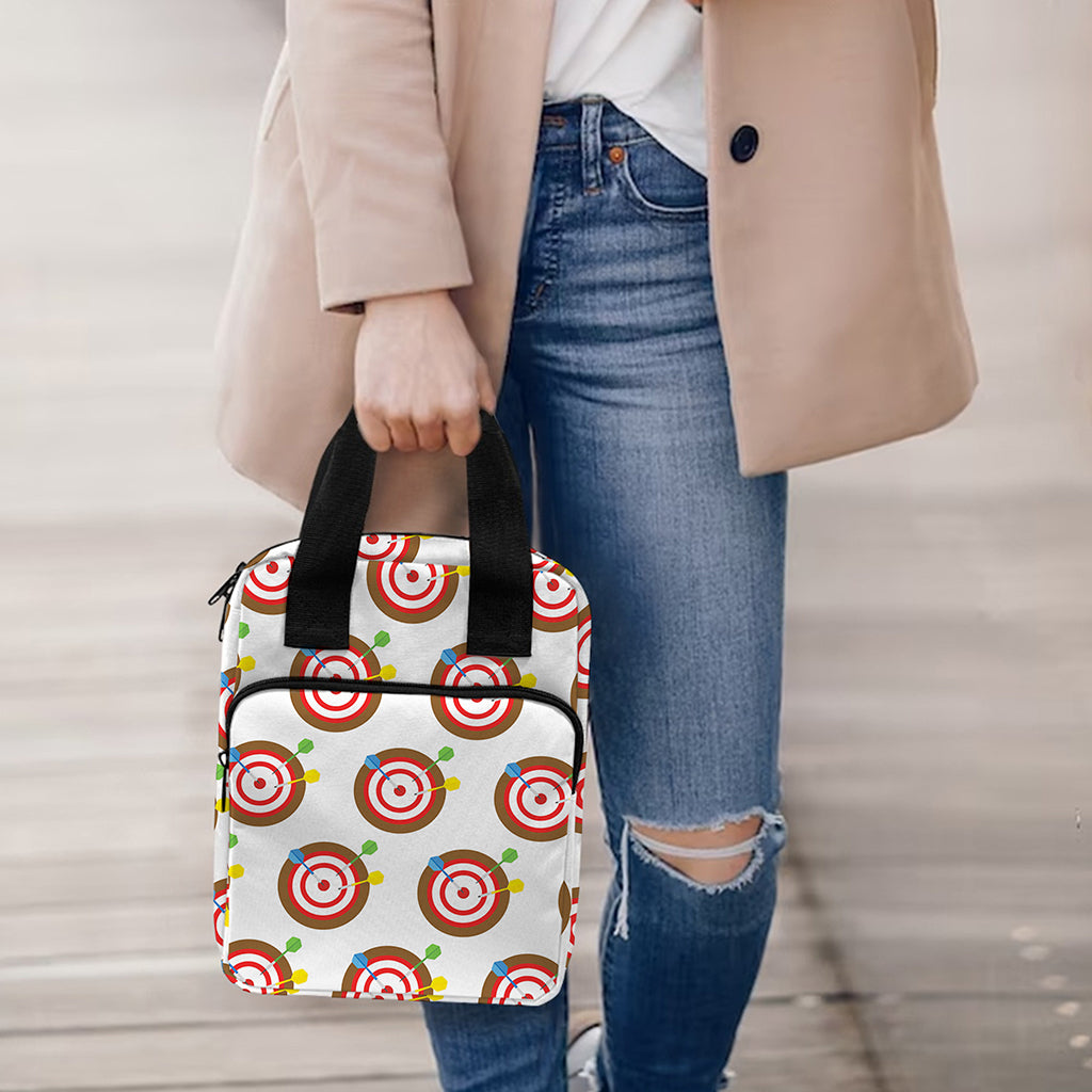 Colorful Darts And Dartboard Print Bible Tote Bag