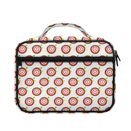 Colorful Darts And Dartboard Print Briefcase Bible Bag