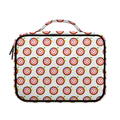 Colorful Darts And Dartboard Print Briefcase Bible Bag